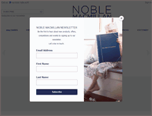 Tablet Screenshot of noblemacmillan.com